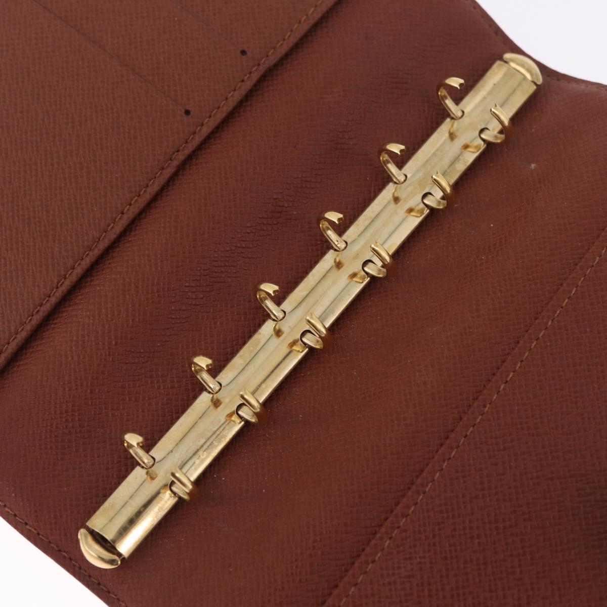 LOUIS VUITTON Monogram Agenda PM Day Planner Cover R20005 LV Auth 213281