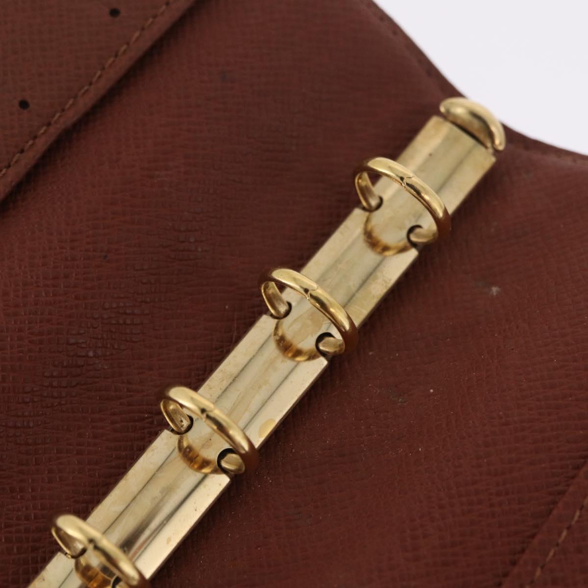 LOUIS VUITTON Monogram Agenda PM Day Planner Cover R20005 LV Auth 213281