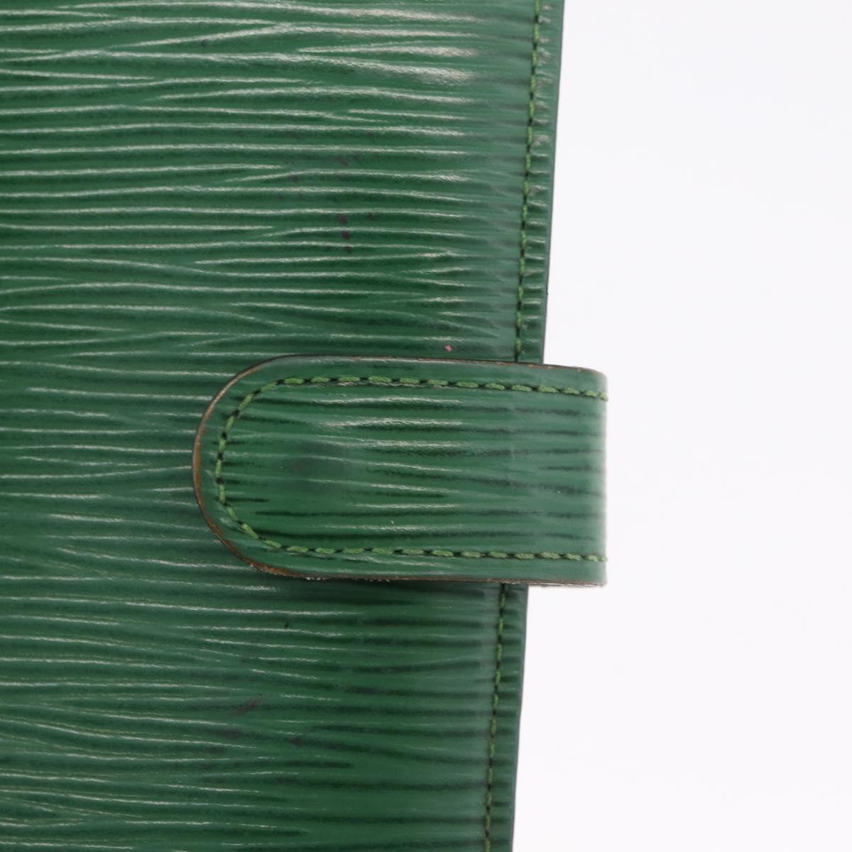 LOUIS VUITTON Epi Agenda PM Day Planner Cover Green R20054 LV Auth 213282