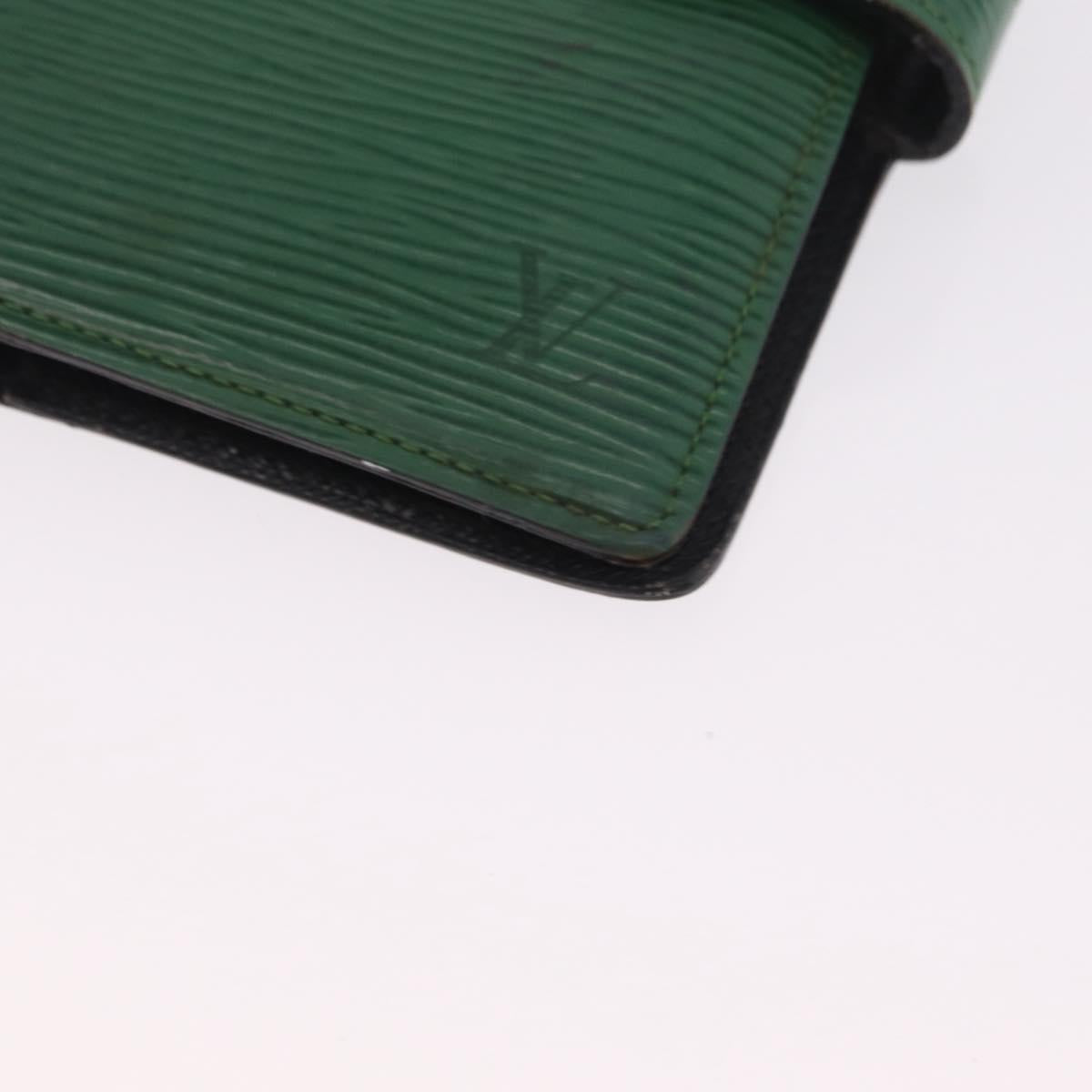 LOUIS VUITTON Epi Agenda PM Day Planner Cover Green R20054 LV Auth 213282