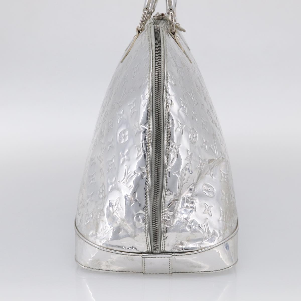 LOUIS VUITTON Monogram Miroir Alma GM Bag Silver Argent M95273 LV Auth 213286A