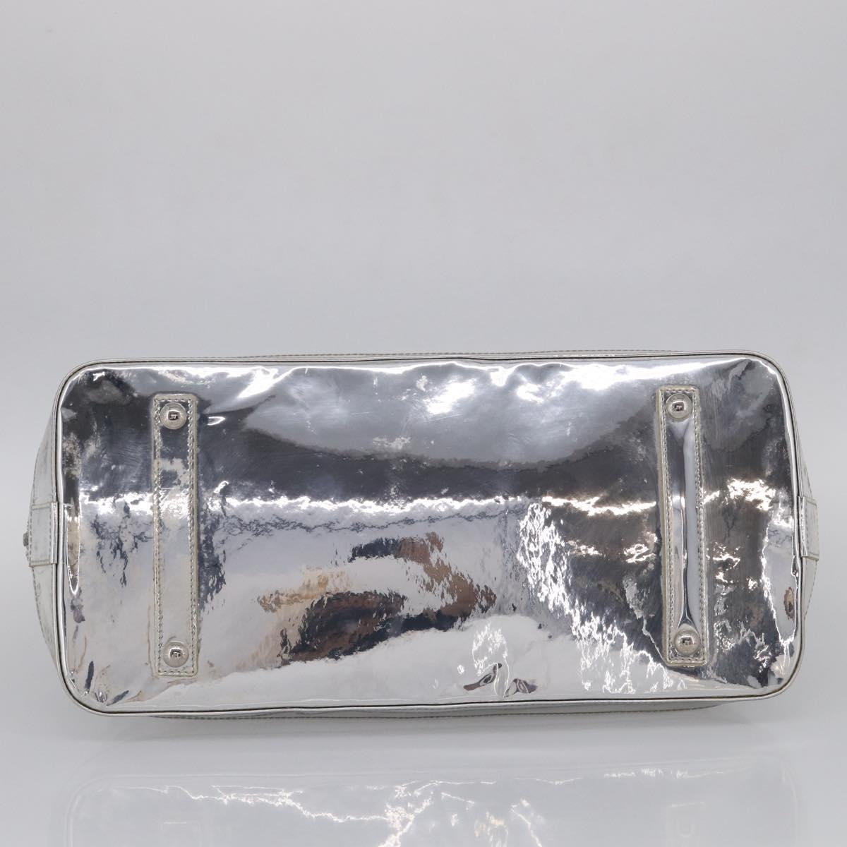 LOUIS VUITTON Monogram Miroir Alma GM Bag Silver Argent M95273 LV Auth 213286A