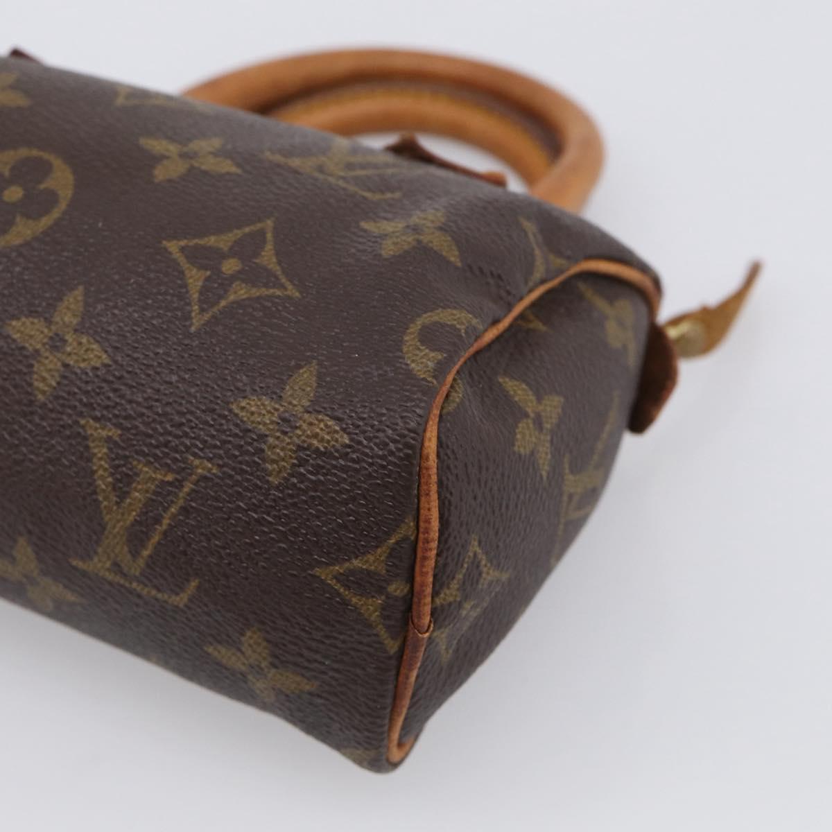 LOUIS VUITTON Monogram Mini Speedy Hand Bag M41534 LV Auth 213287