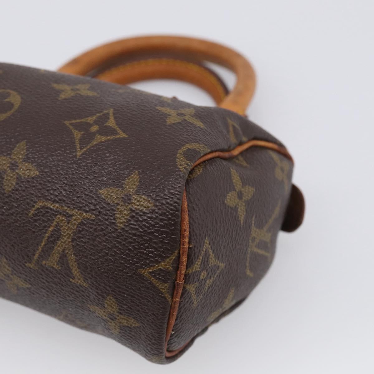 LOUIS VUITTON Monogram Mini Speedy Hand Bag M41534 LV Auth 213287