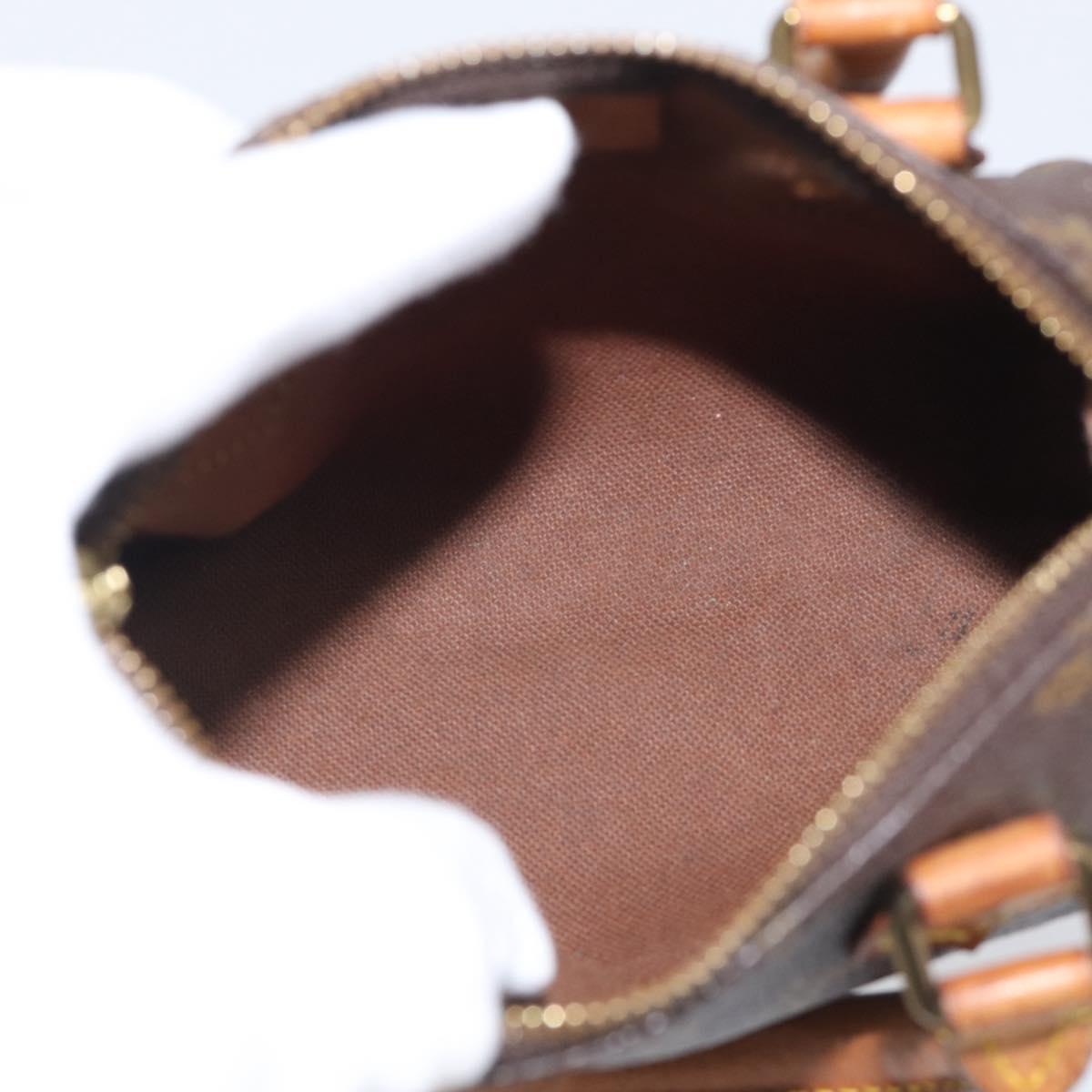 LOUIS VUITTON Monogram Mini Speedy Hand Bag M41534 LV Auth 213287