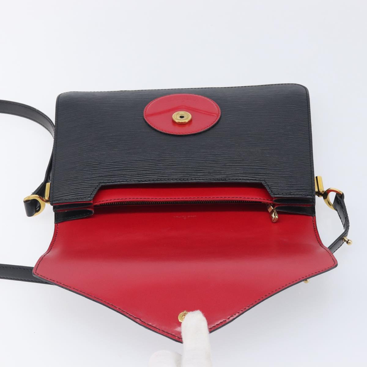 LOUIS VUITTON Epi Osh Shoulder Bag Black Red M52444 LV Auth 213296A