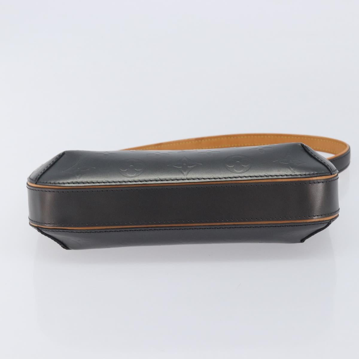 LOUIS VUITTON Monogram Mat Fowler Hand Bag Navy M55145 LV Auth 213302V