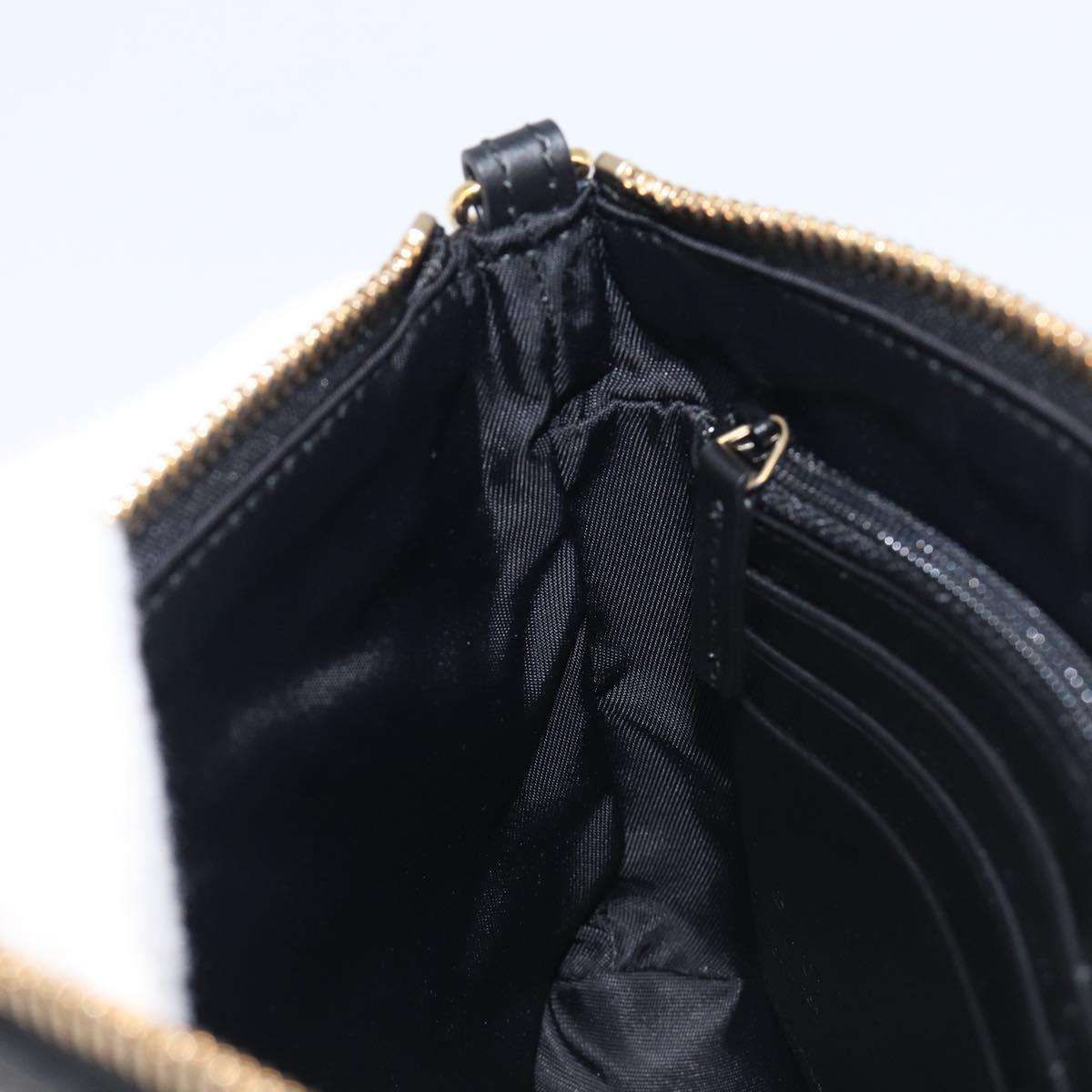 GUCCI GG Canvas Guccissima Chain Bag Leather Black Gold 428449 Auth 213309V