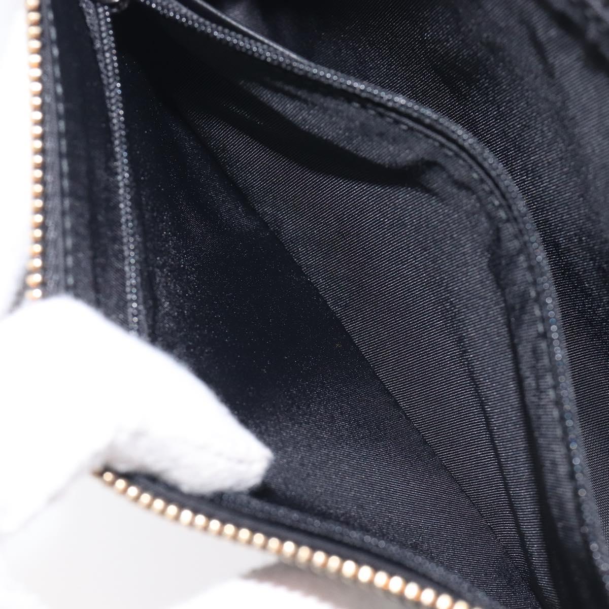GUCCI GG Canvas Guccissima Chain Bag Leather Black Gold 428449 Auth 213309V