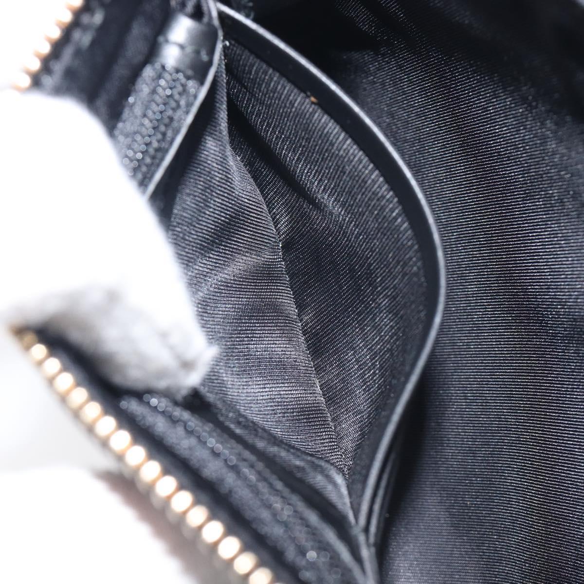 GUCCI GG Canvas Guccissima Chain Bag Leather Black Gold 428449 Auth 213309V