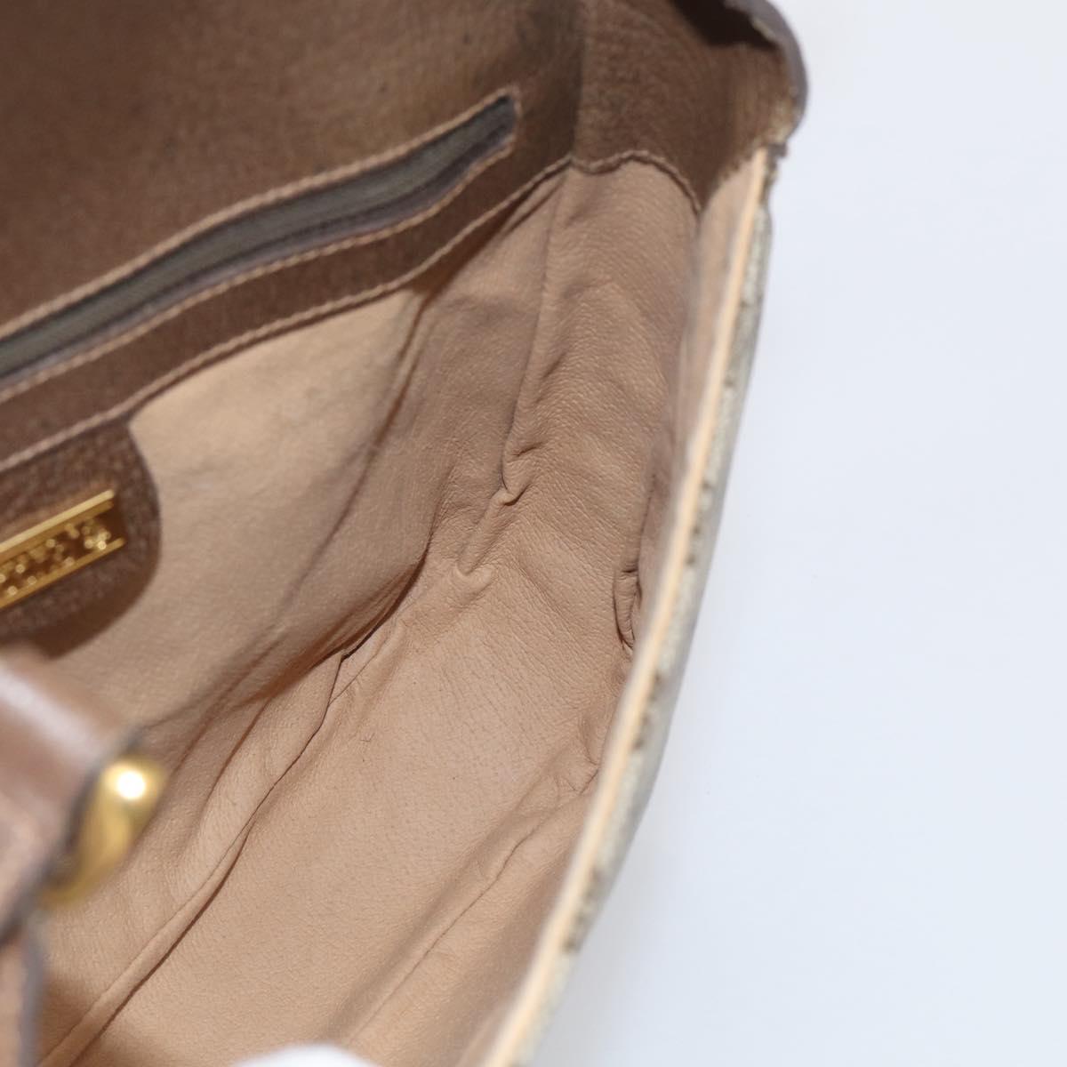 GUCCI GG Supreme Shoulder Bag PVC Beige Gold 001 115 4425 Auth 213320