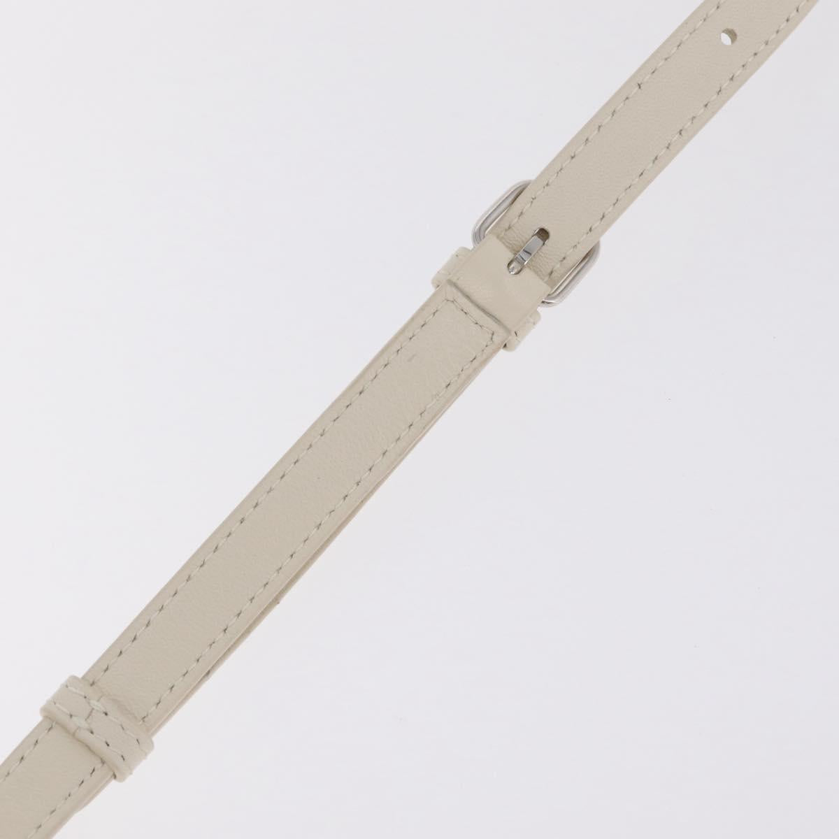 Balenciaga Hand Bag Shearing White Silver 532873 Auth 213324M