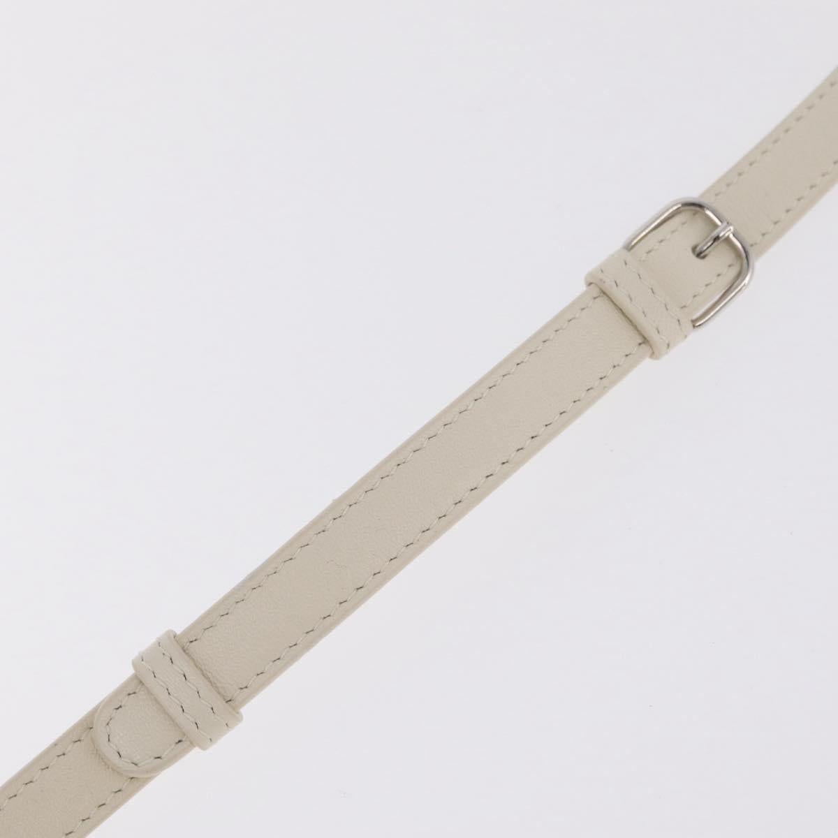 Balenciaga Hand Bag Shearing White Silver 532873 Auth 213324M