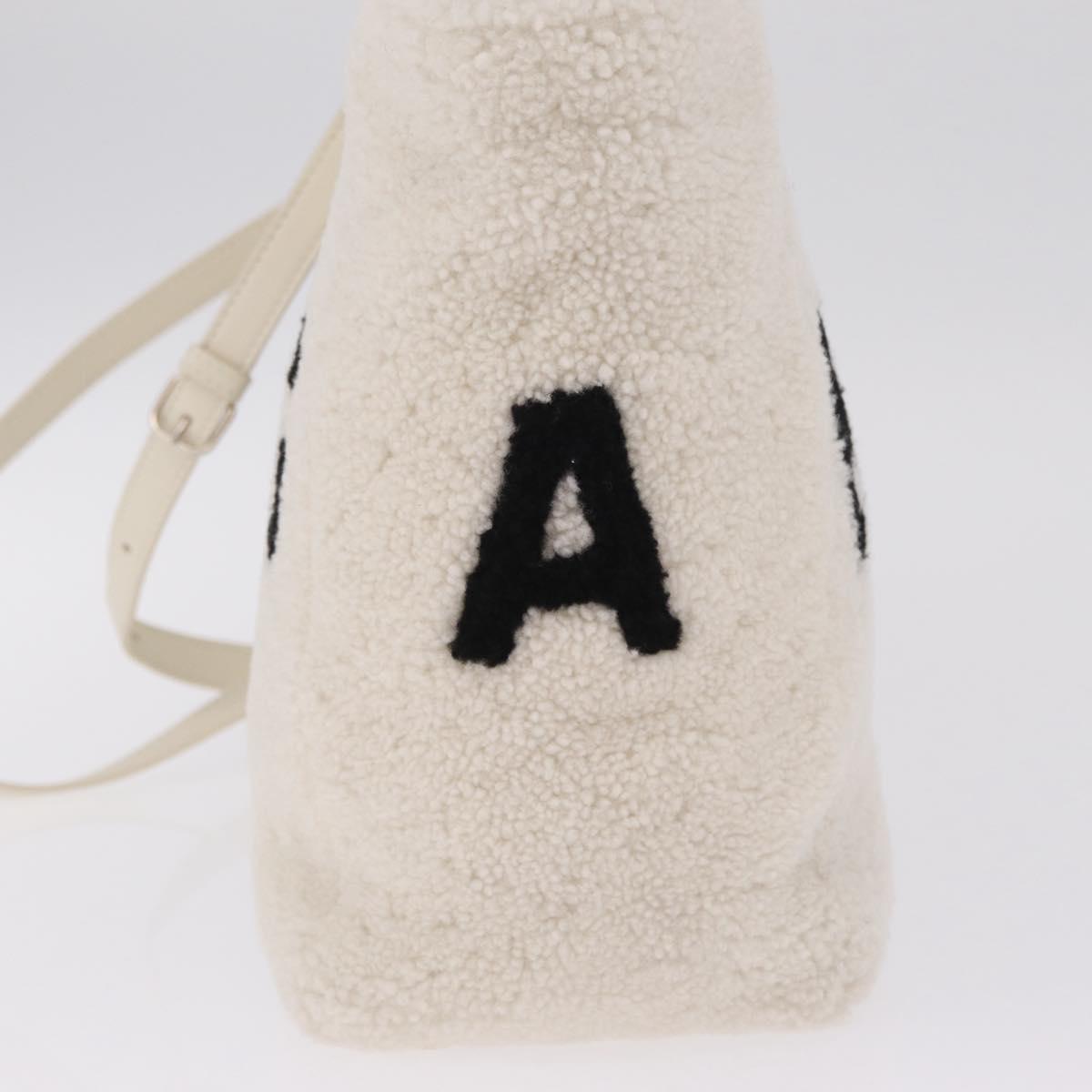 Balenciaga Hand Bag Shearing White Silver 532873 Auth 213324M