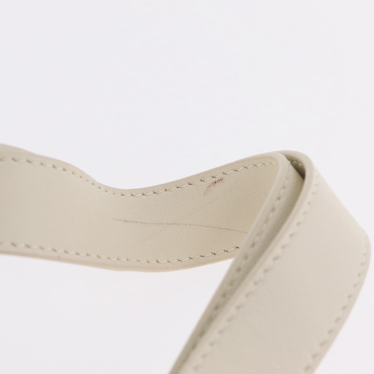 Balenciaga Hand Bag Shearing White Silver 532873 Auth 213324M