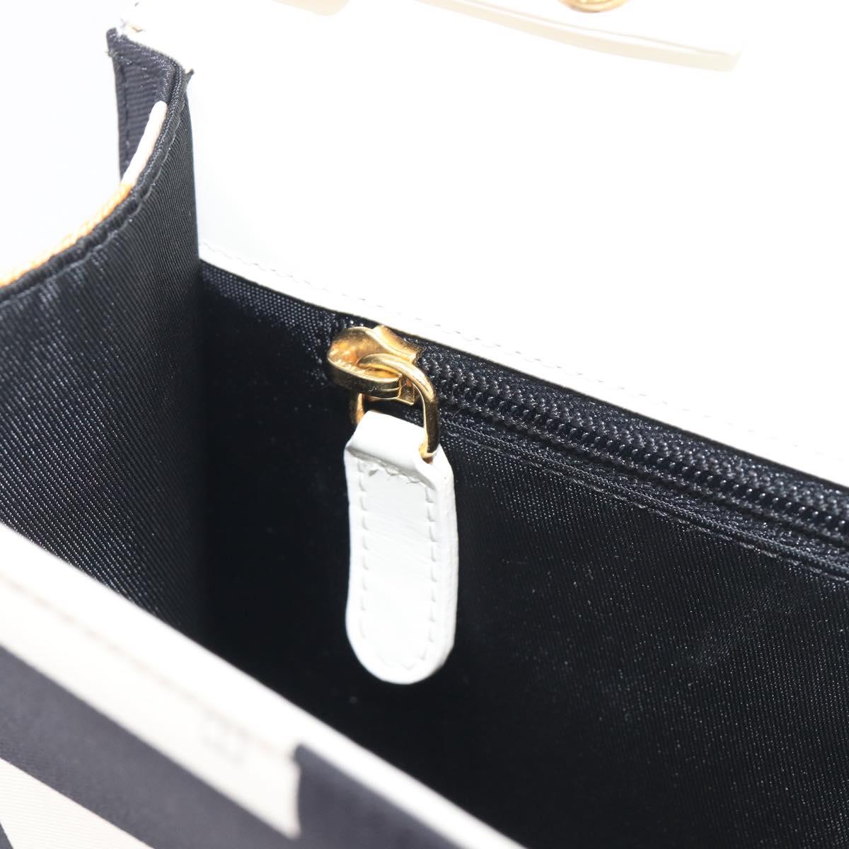 BVLGARI Shoulder Bag Satin Black Gold Auth 213344A