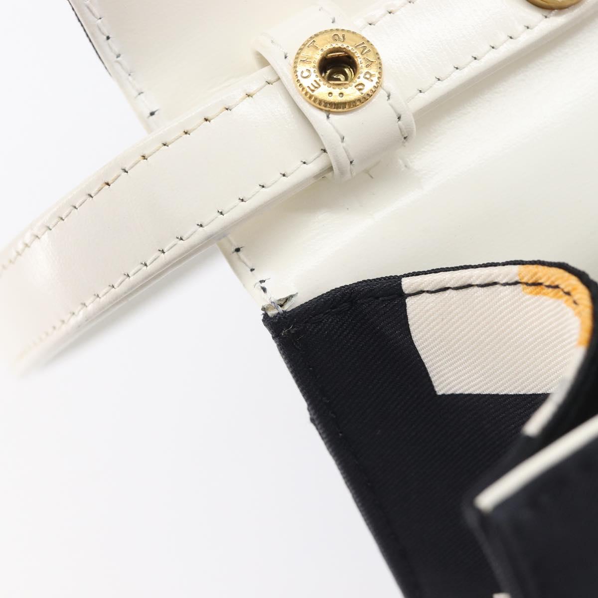 BVLGARI Shoulder Bag Satin Black Gold Auth 213344A