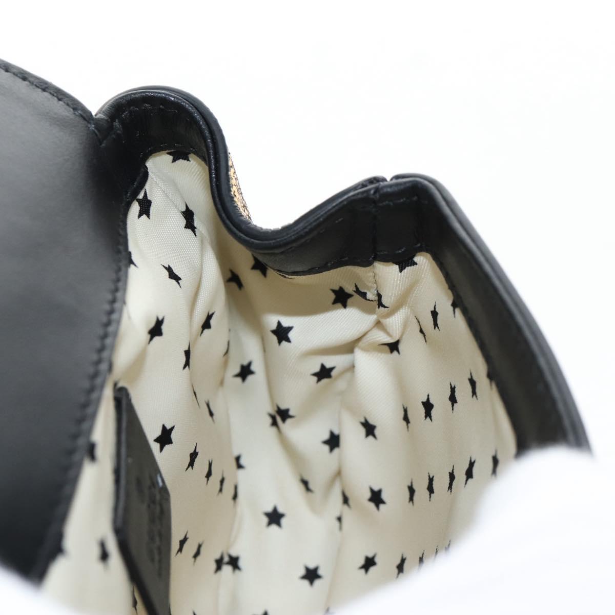 GUCCI Waist Bag Leather Gold Silver 605112 Auth 213357M
