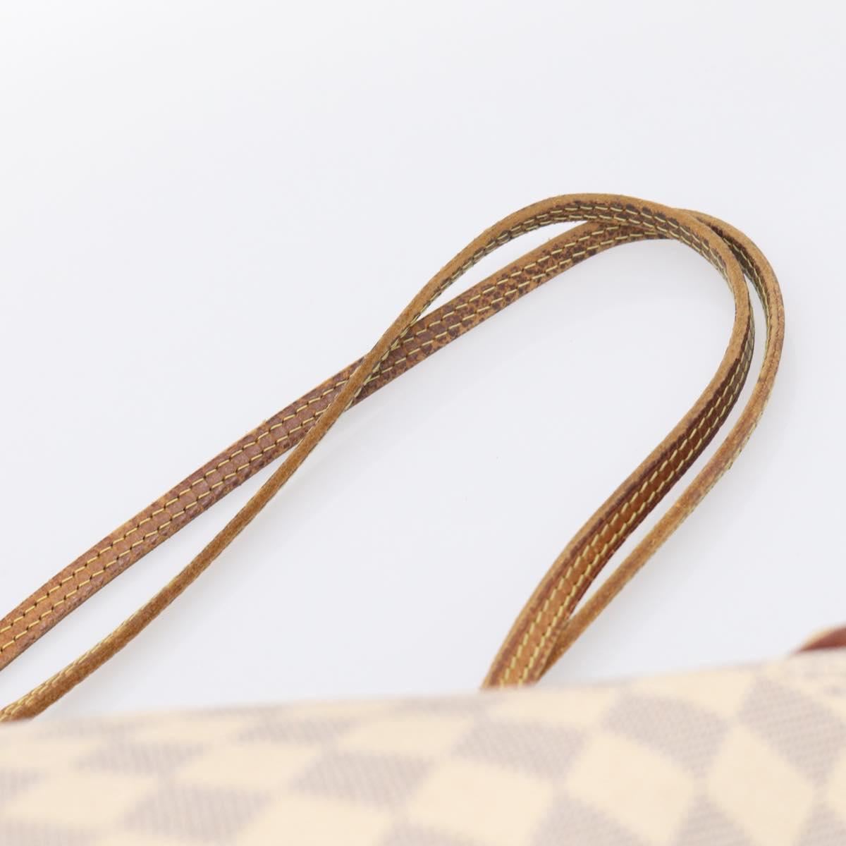 LOUIS VUITTON Damier Azur Neverfull MM Tote Bag N41605 LV Auth 213359