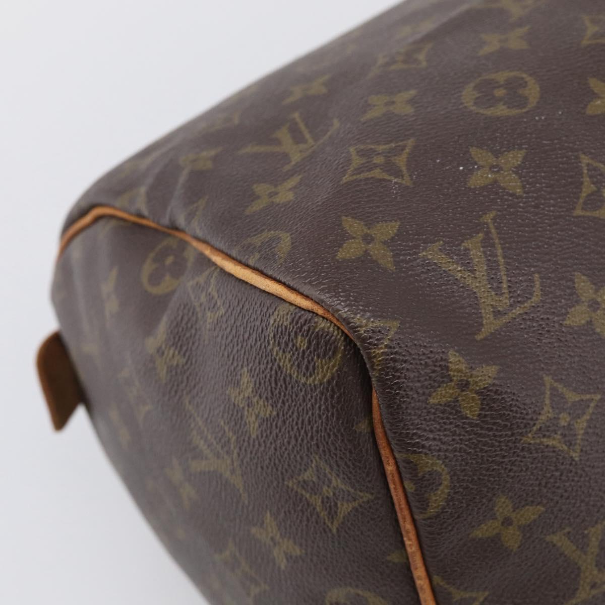 LOUIS VUITTON Monogram Speedy 30 Hand Bag M41526 LV Auth 213372