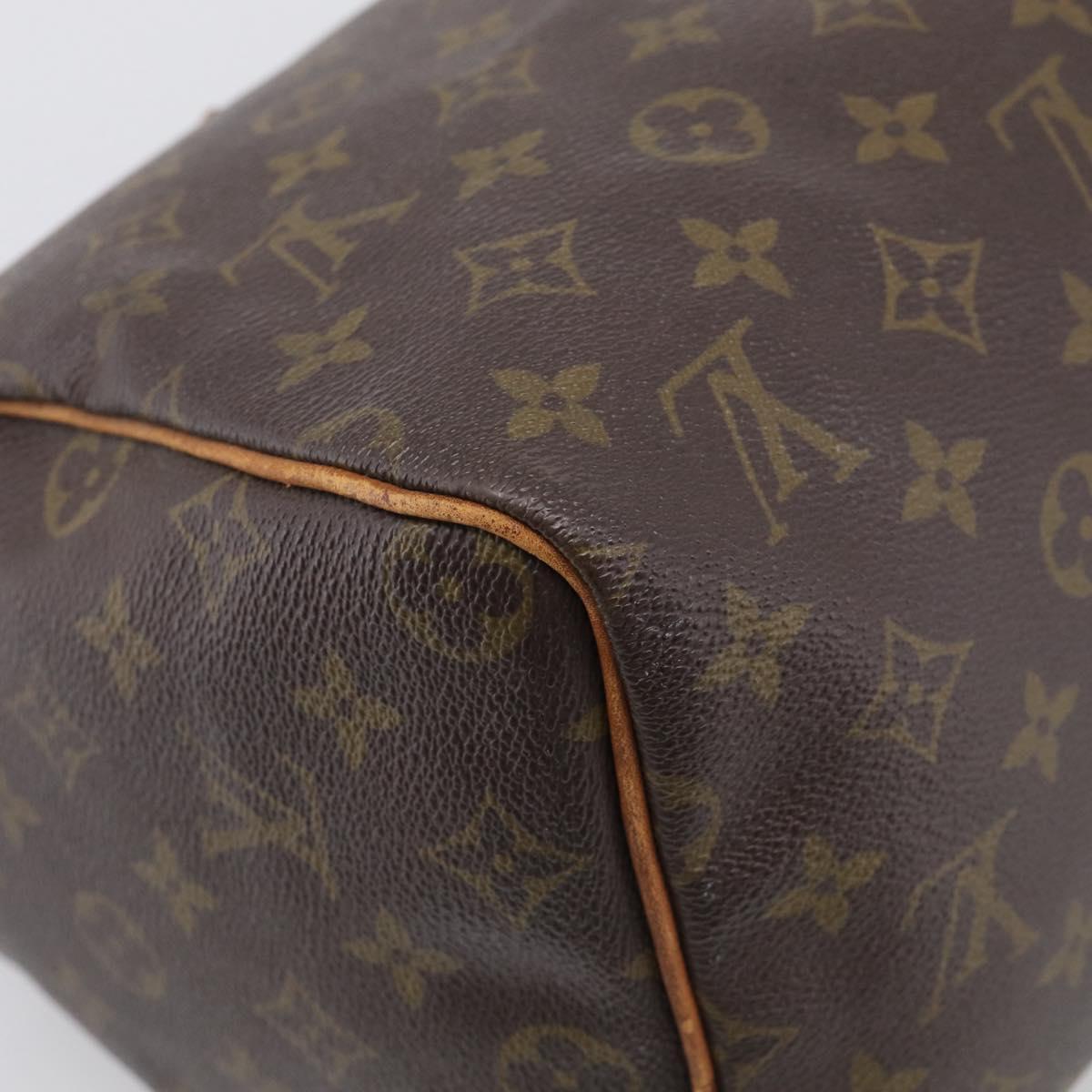 LOUIS VUITTON Monogram Speedy 30 Hand Bag M41526 LV Auth 213372