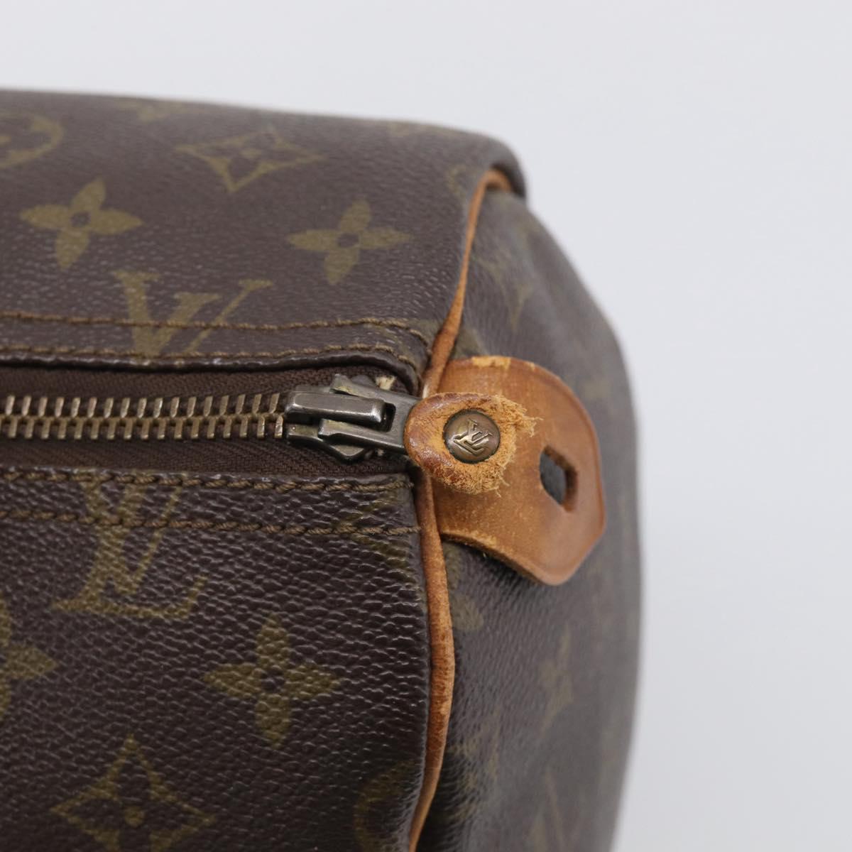 LOUIS VUITTON Monogram Speedy 30 Hand Bag M41526 LV Auth 213372