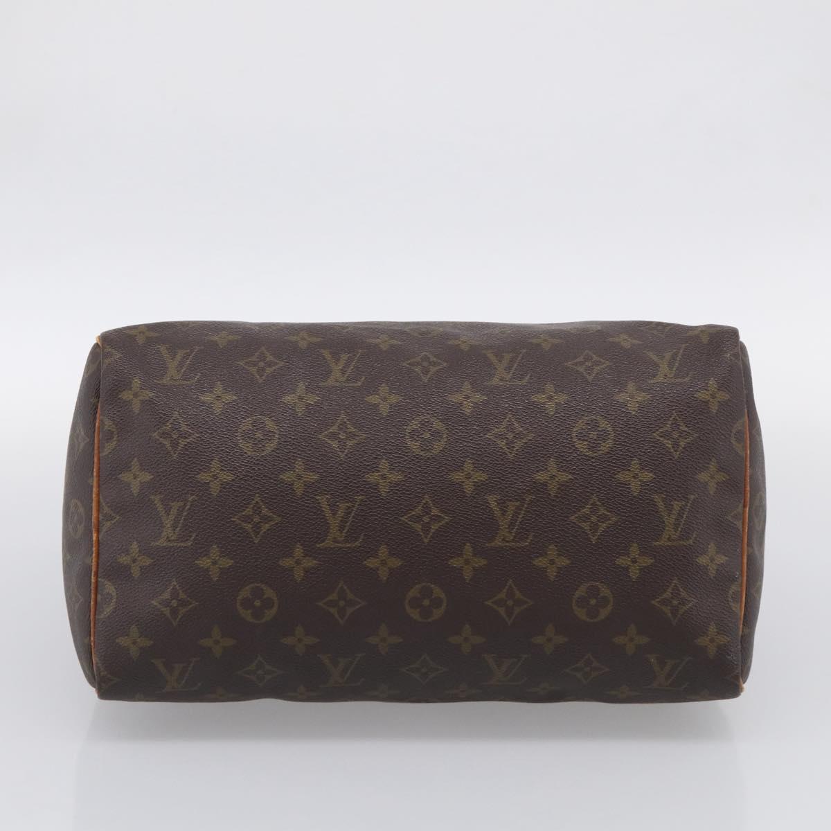 LOUIS VUITTON Monogram Speedy 30 Hand Bag M41526 LV Auth 213372