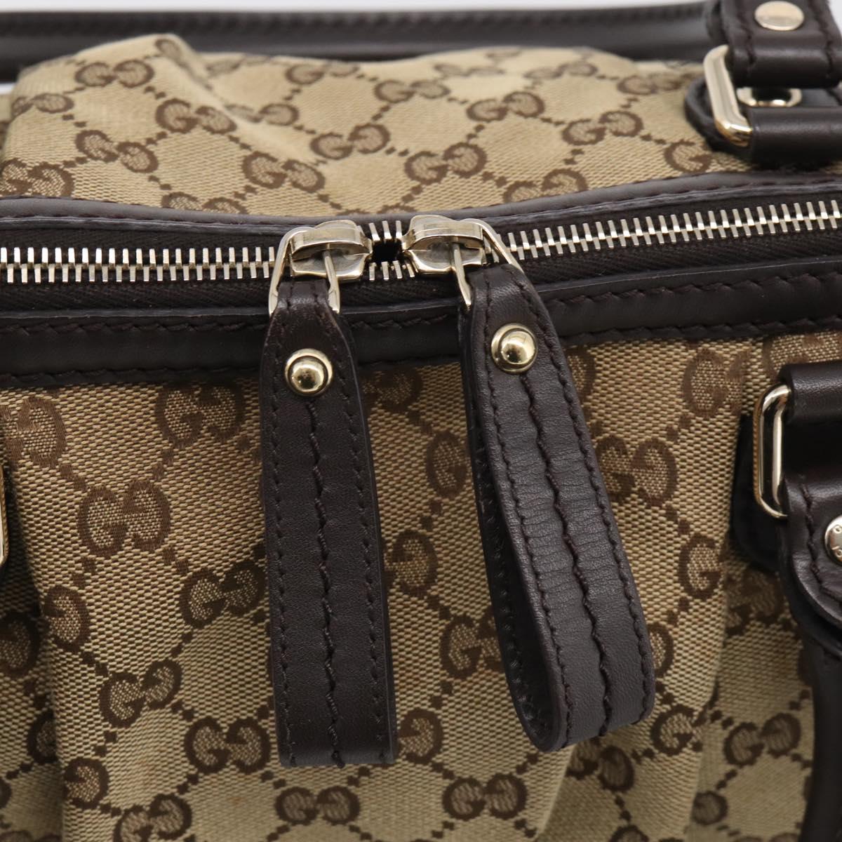 GUCCI GG Canvas Sukey Hand Bag 2way Beige Gold 247902 Auth 213375A