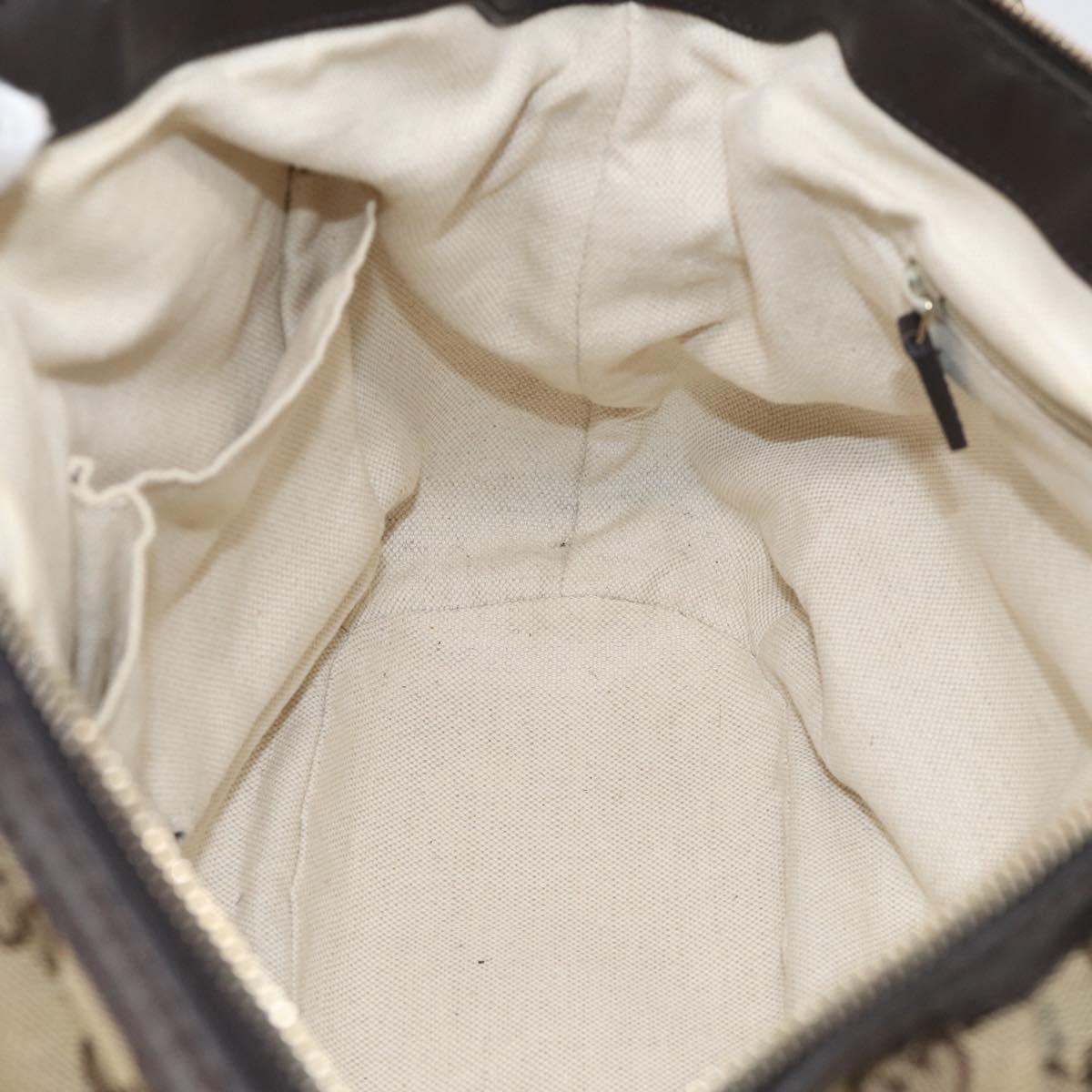 GUCCI GG Canvas Sukey Hand Bag 2way Beige Gold 247902 Auth 213375A