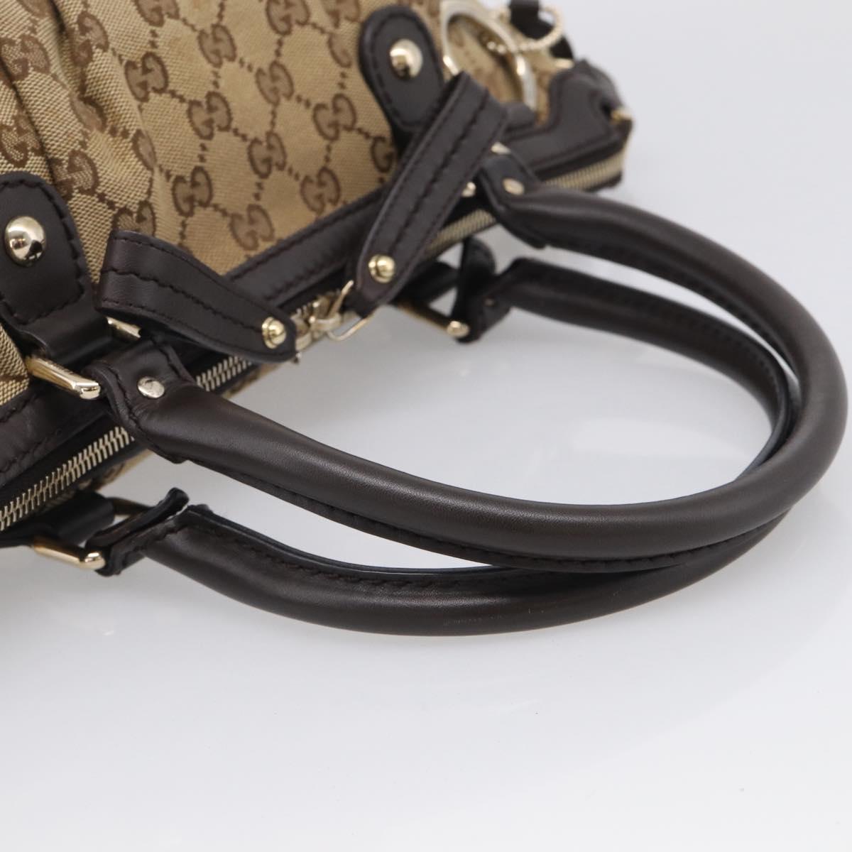 GUCCI GG Canvas Sukey Hand Bag 2way Beige Gold 247902 Auth 213375A