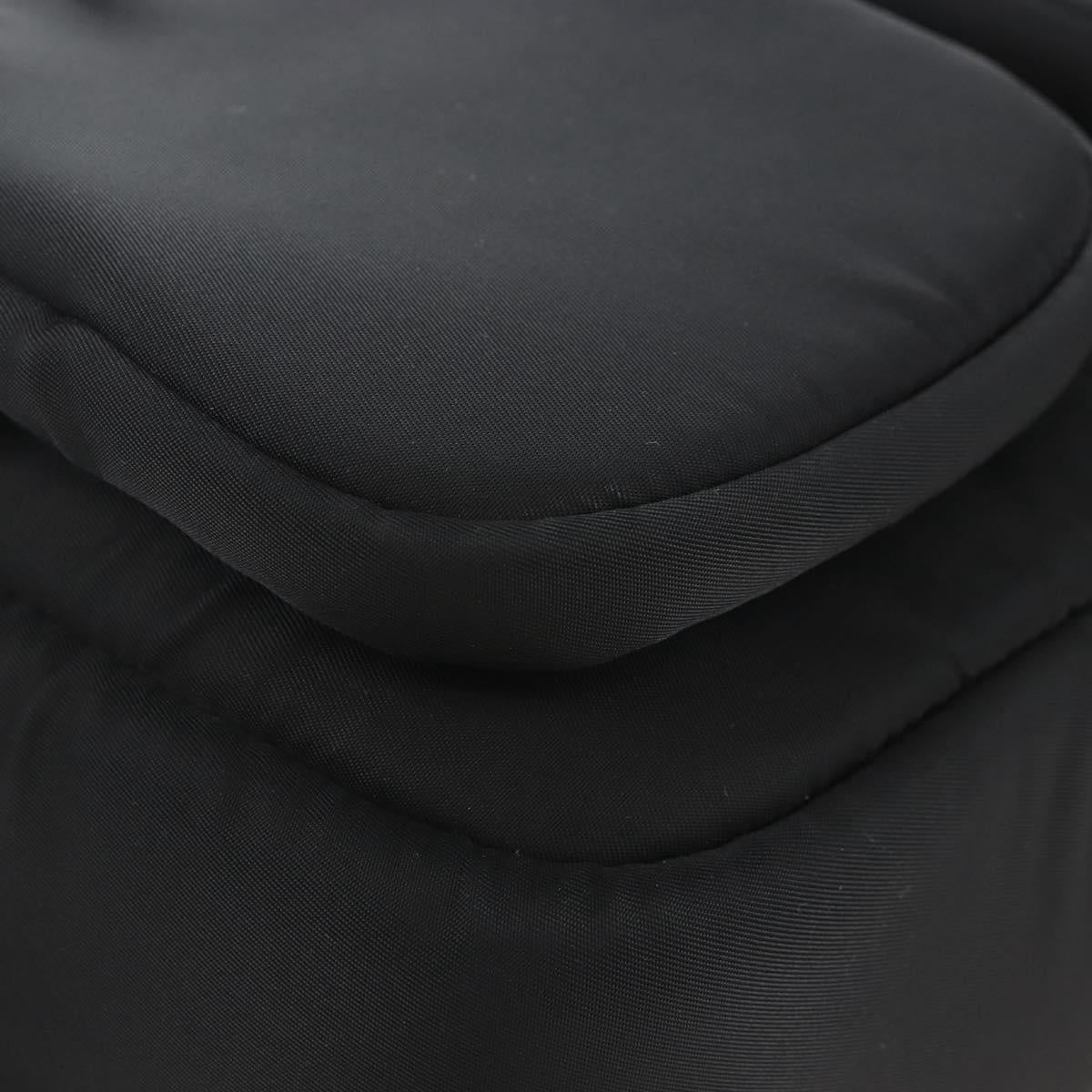 PRADA Backpack Nylon Black Silver Auth 213386V