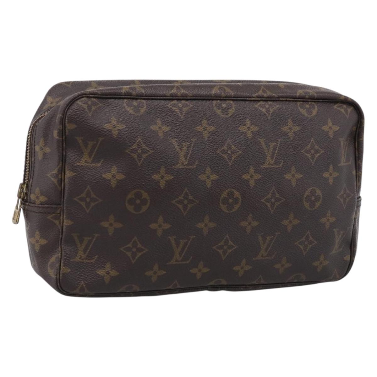LOUIS VUITTON Monogram Trousse Toilette 28 Clutch Bag M47522 LV Auth 213393