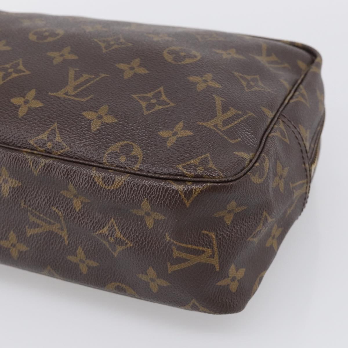 LOUIS VUITTON Monogram Trousse Toilette 28 Clutch Bag M47522 LV Auth 213393