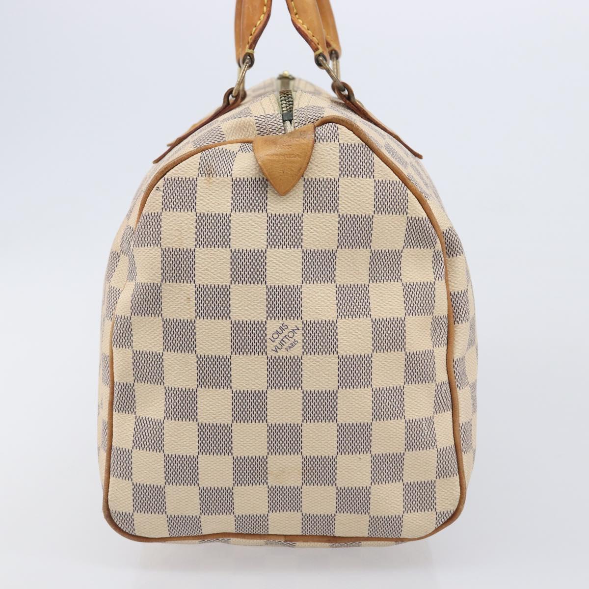 LOUIS VUITTON Damier Azur Speedy 30 Hand Bag N41533 LV Auth 213398