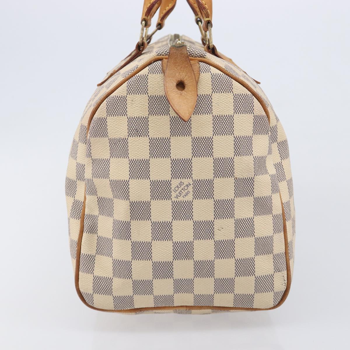 LOUIS VUITTON Damier Azur Speedy 30 Hand Bag N41533 LV Auth 213398