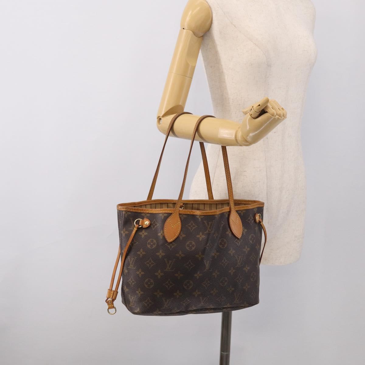 LOUIS VUITTON Monogram Neverfull PM Tote Bag M40155 LV Auth 213399A