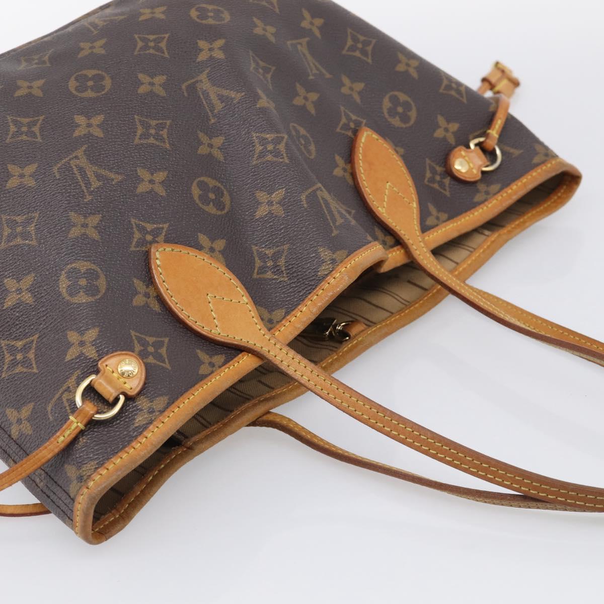 LOUIS VUITTON Monogram Neverfull PM Tote Bag M40155 LV Auth 213399A