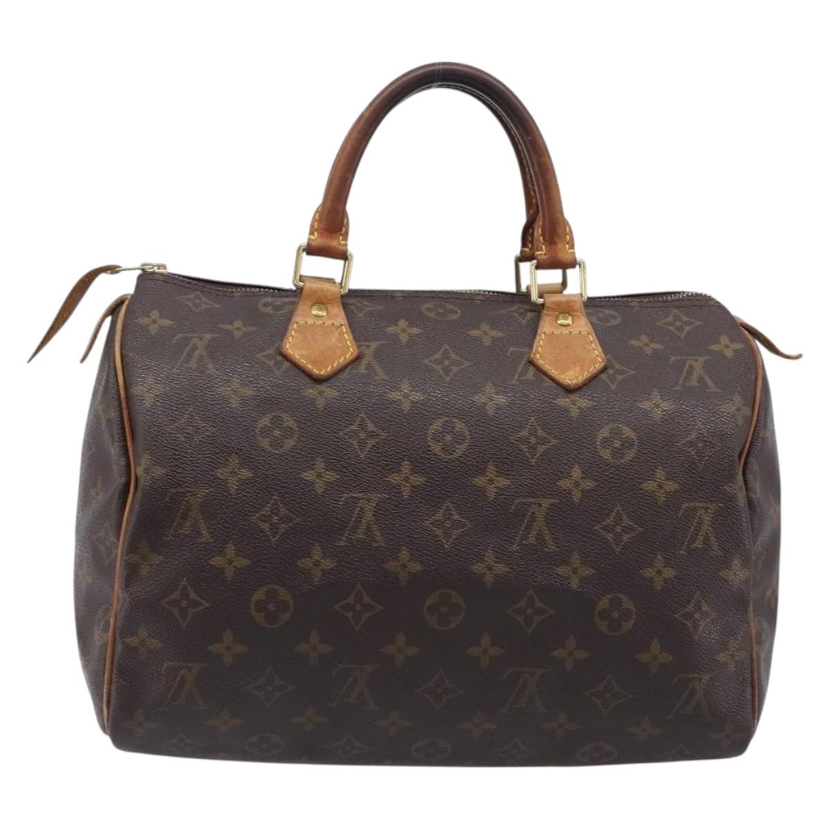 LOUIS VUITTON Monogram Speedy 30 Hand Bag M41526 LV Auth 213400
