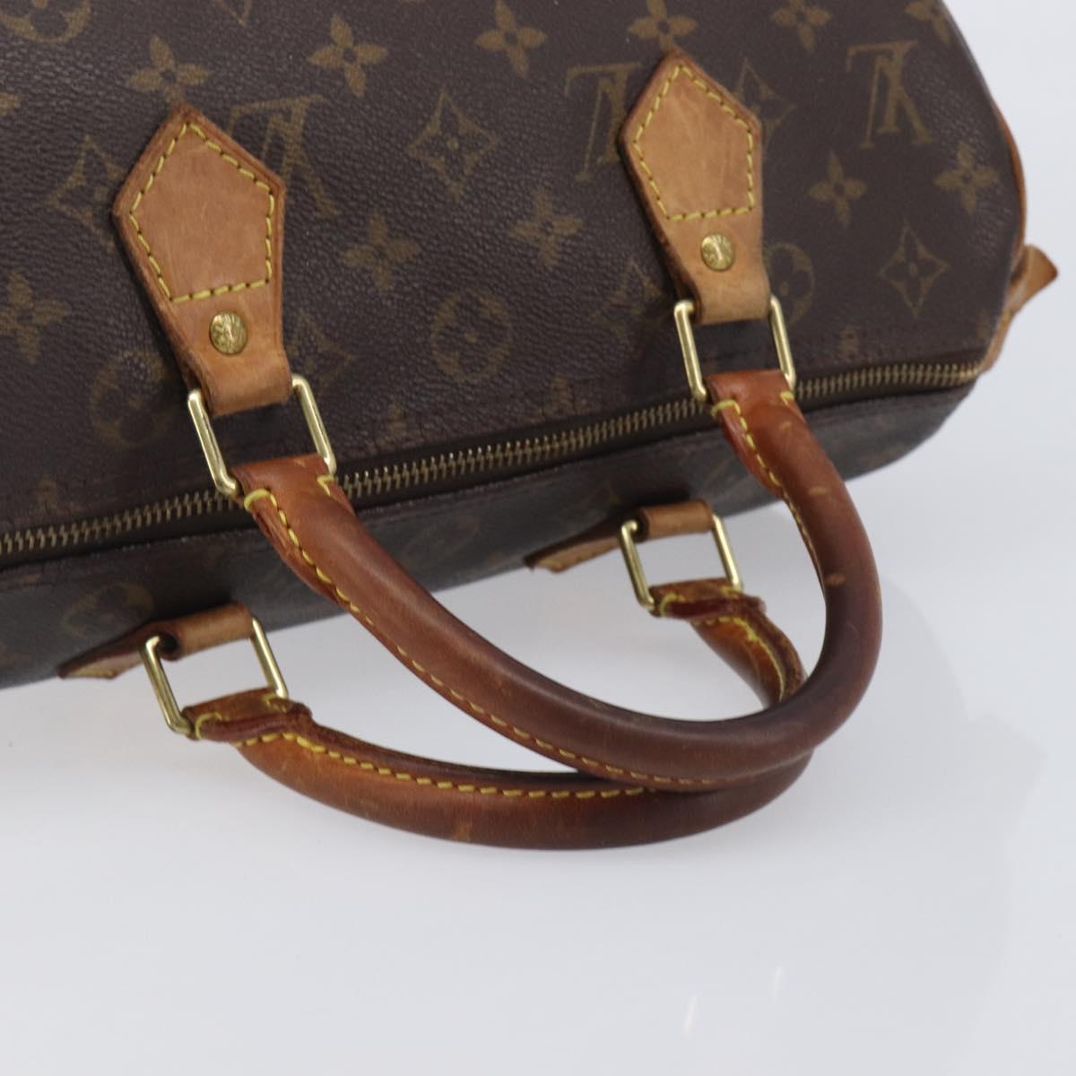 LOUIS VUITTON Monogram Speedy 30 Hand Bag M41526 LV Auth 213400