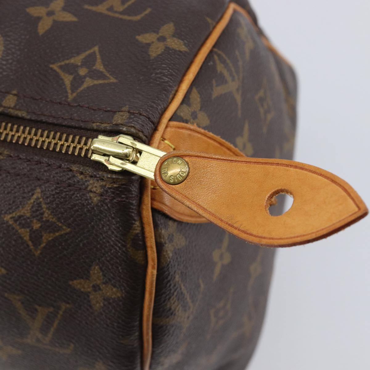 LOUIS VUITTON Monogram Speedy 30 Hand Bag M41526 LV Auth 213401A