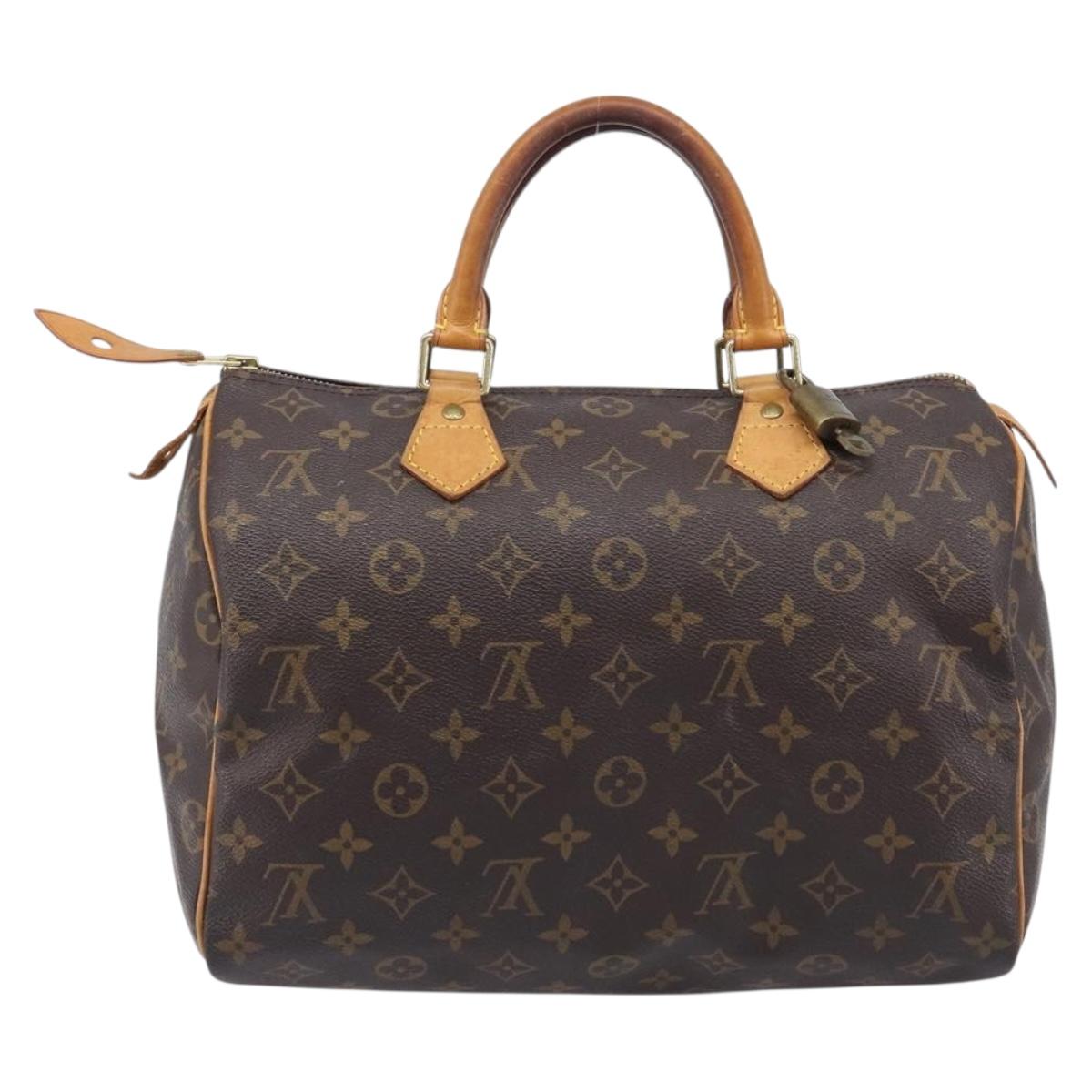 LOUIS VUITTON Monogram Speedy 30 Hand Bag M41526 LV Auth 213401A