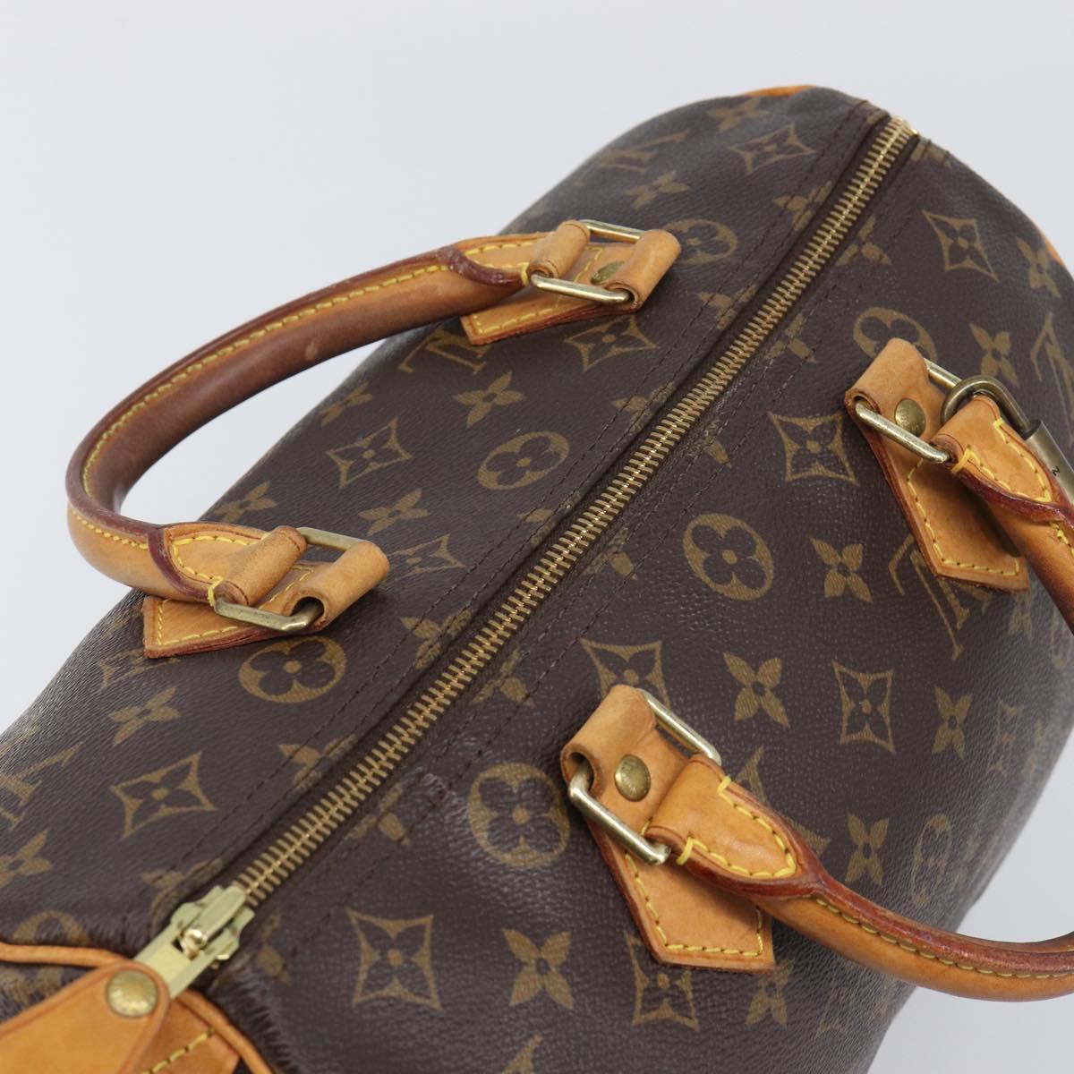 LOUIS VUITTON Monogram Speedy 30 Hand Bag M41526 LV Auth 213401A