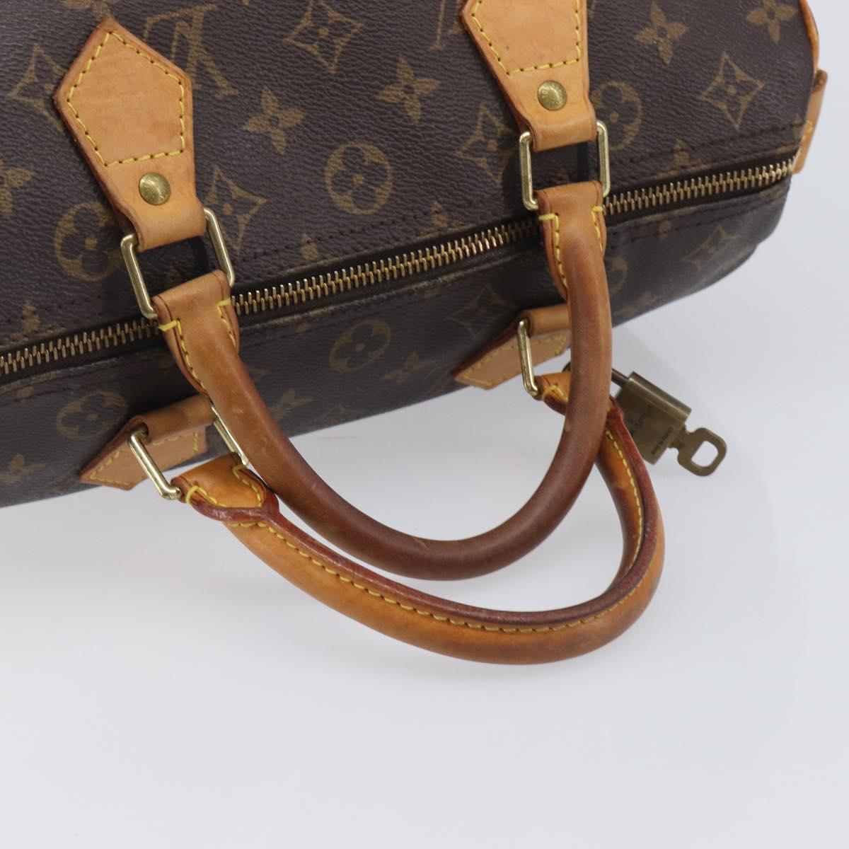 LOUIS VUITTON Monogram Speedy 30 Hand Bag M41526 LV Auth 213401A