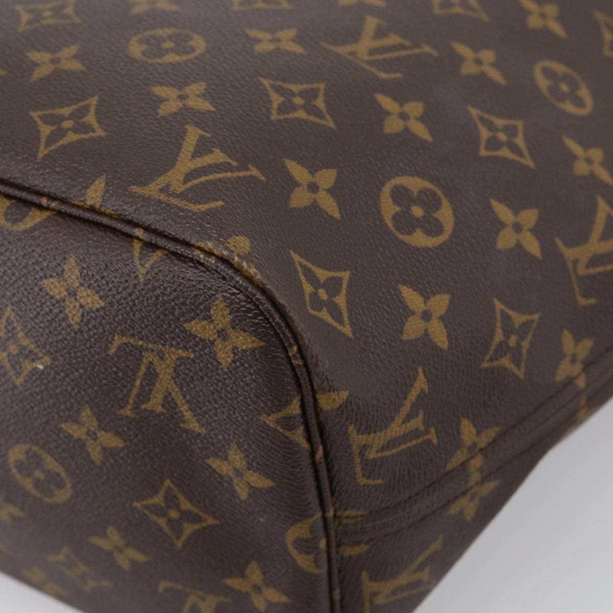 LOUIS VUITTON Monogram Neverfull MM Tote Bag M40156 LV Auth 213406