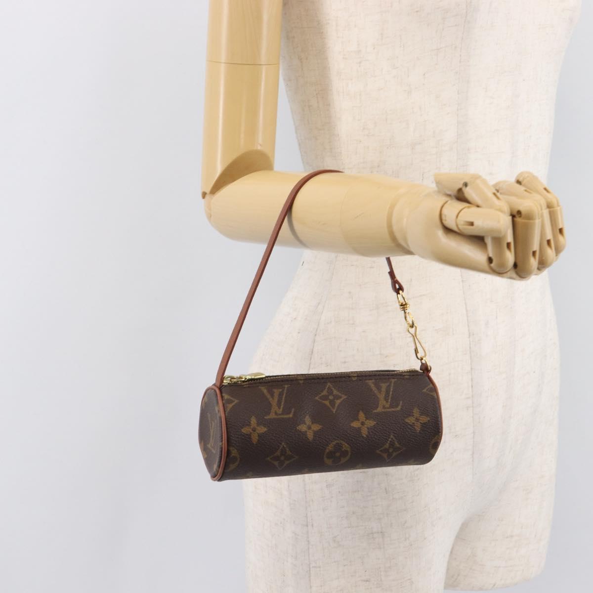 LOUIS VUITTON Monogram Papillon Pouch LV Auth 213410