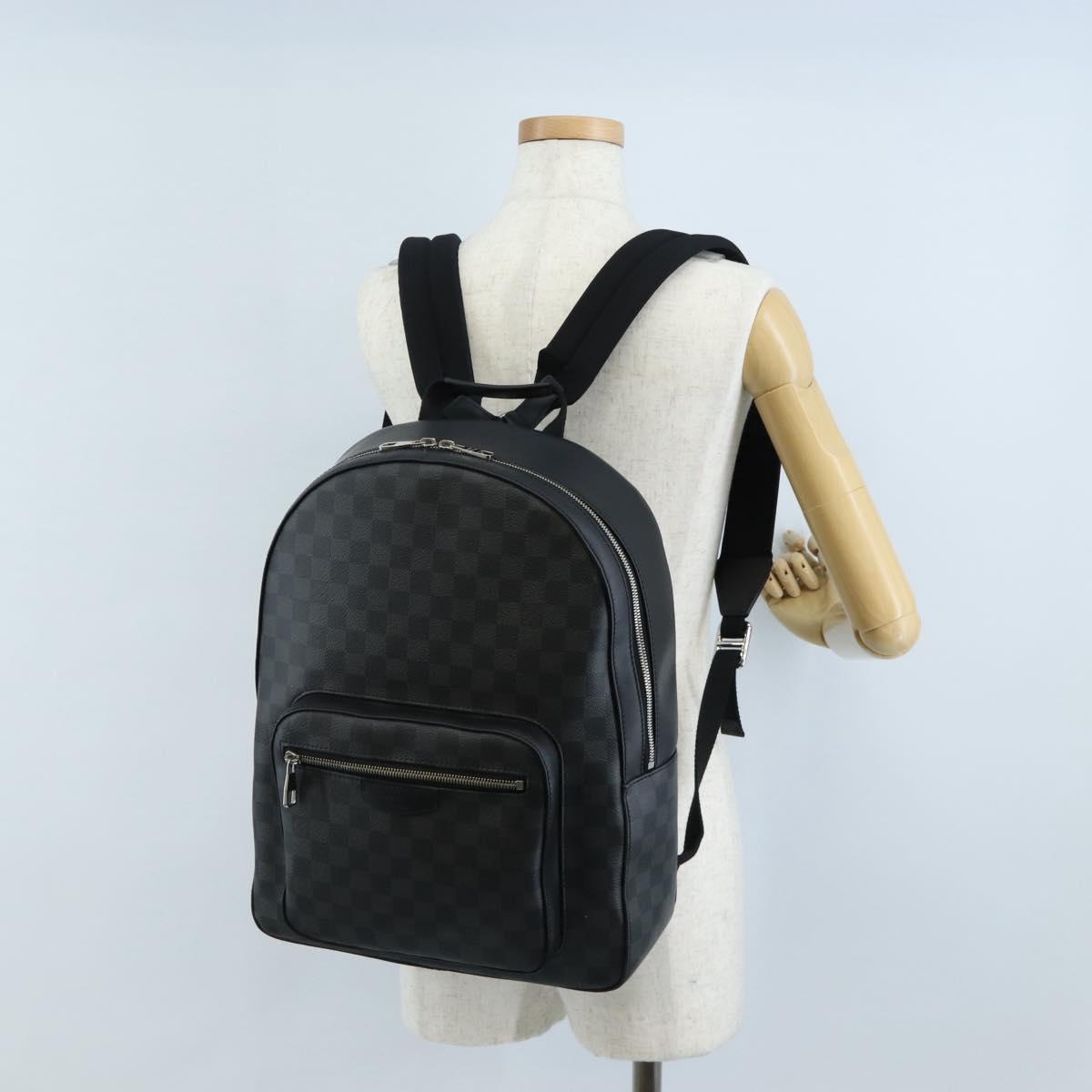 LOUIS VUITTON Damier Grafitte Josh Backpack N41473 LV Auth 213420SAV