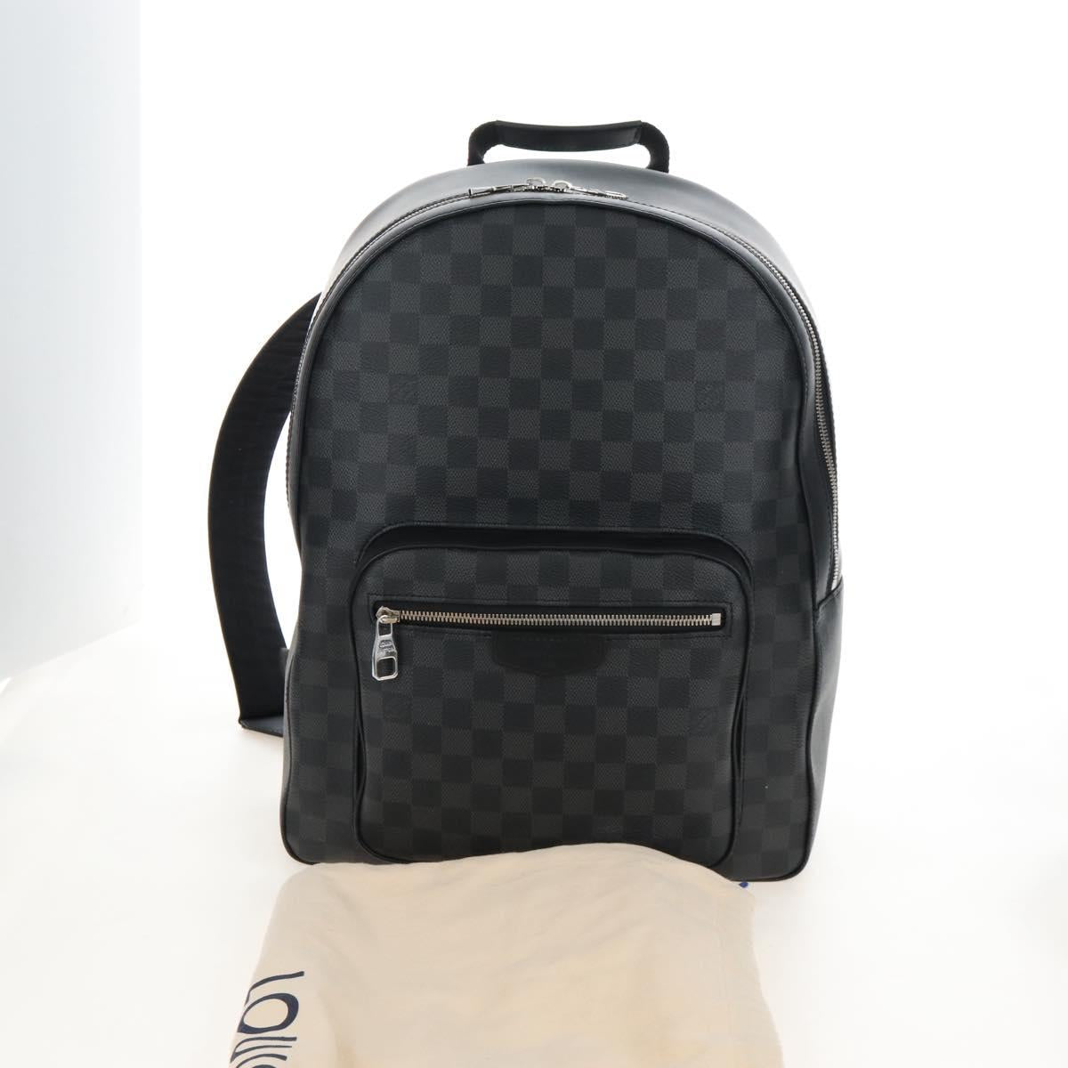 LOUIS VUITTON Damier Grafitte Josh Backpack N41473 LV Auth 213420SAV