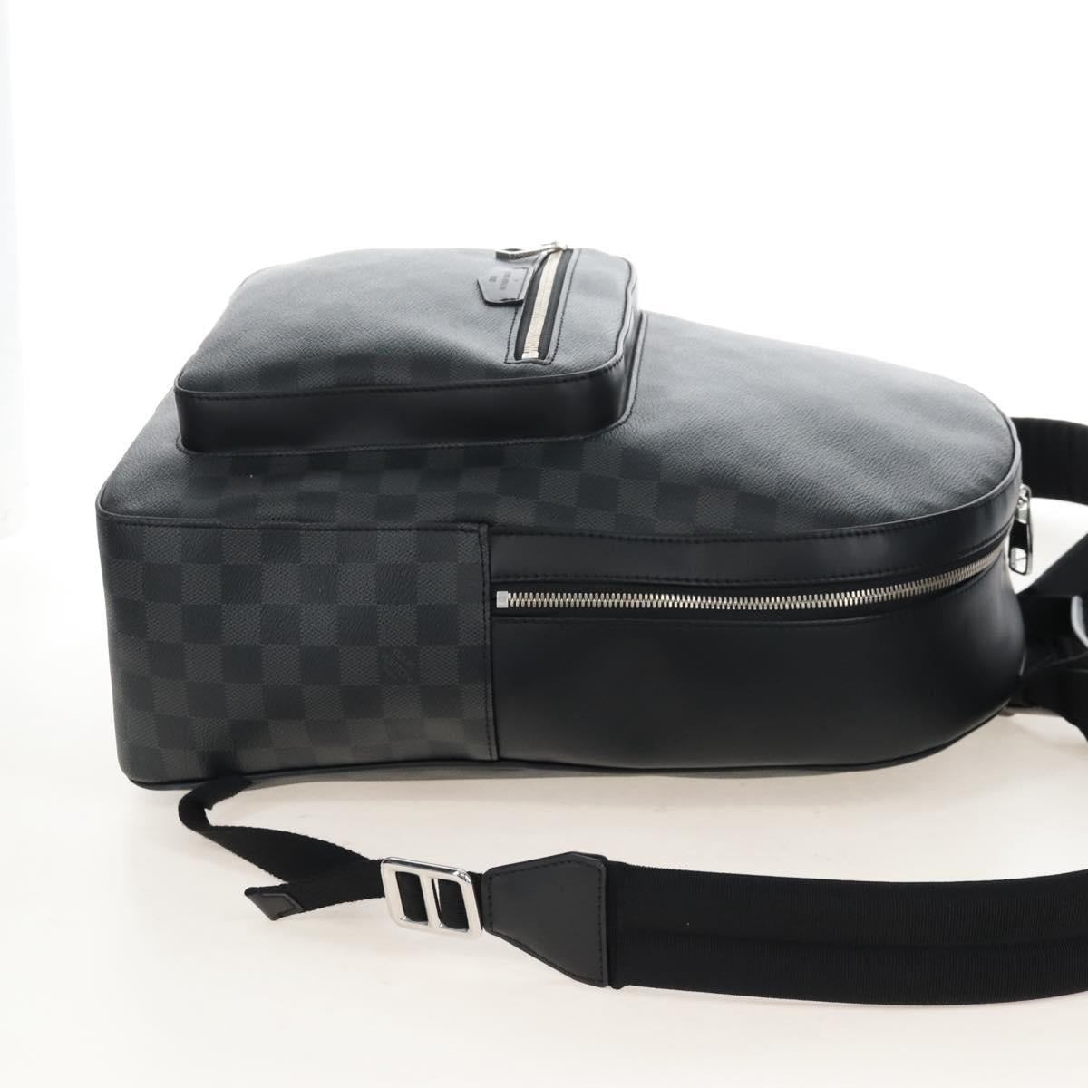 LOUIS VUITTON Damier Grafitte Josh Backpack N41473 LV Auth 213420SAV