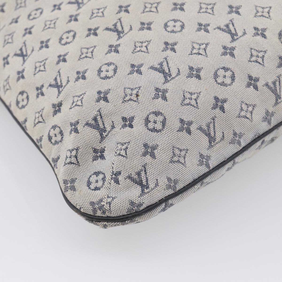 LOUIS VUITTON Monogram Mini Francoise Tote Bag 2way Blue M92208 LV Auth 213421