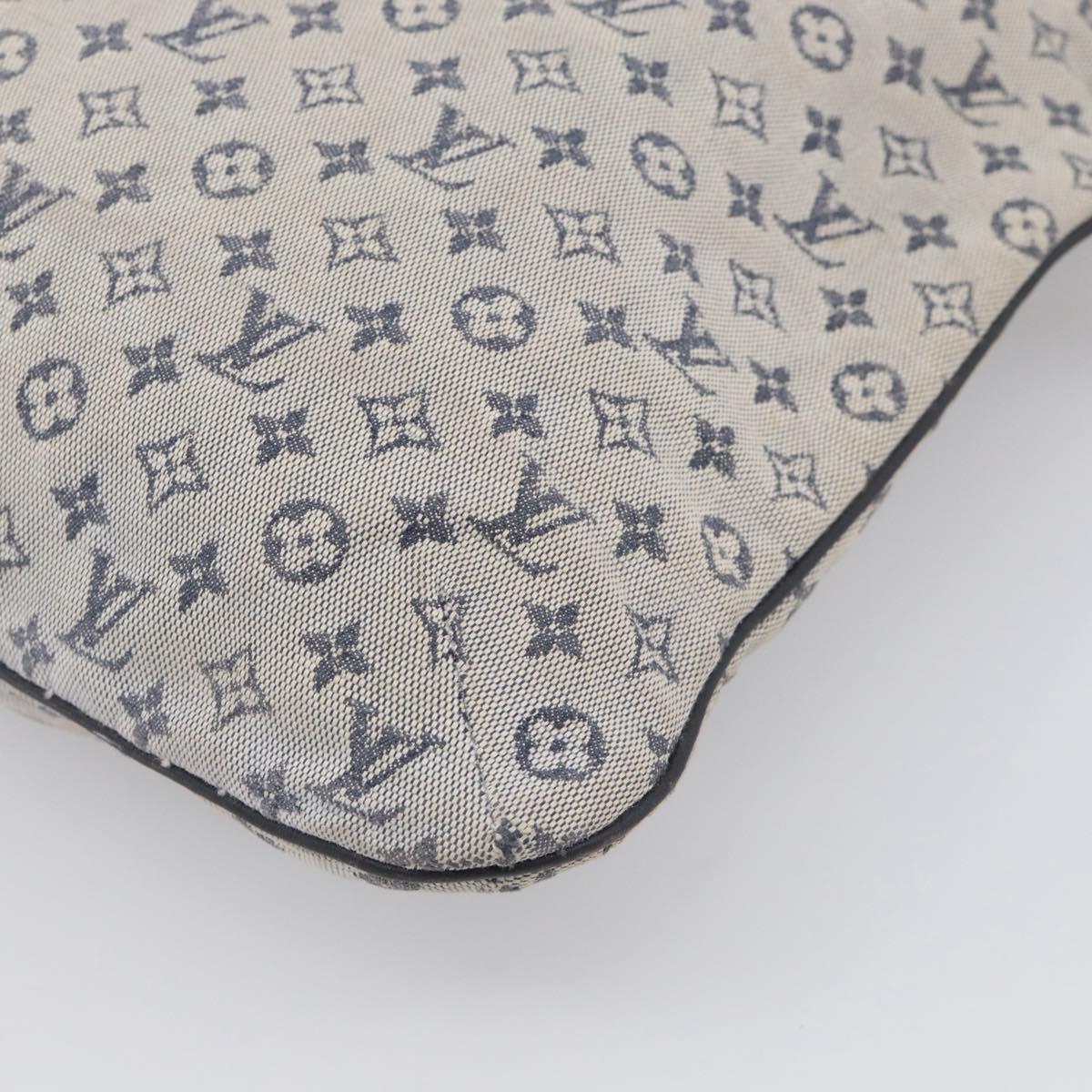 LOUIS VUITTON Monogram Mini Francoise Tote Bag 2way Blue M92208 LV Auth 213421
